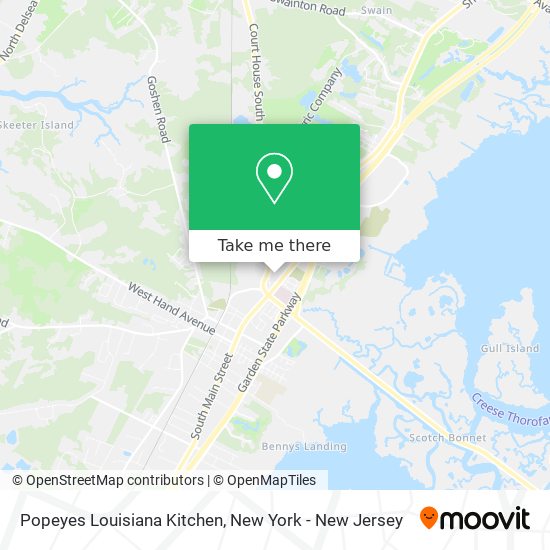 Popeyes Louisiana Kitchen map