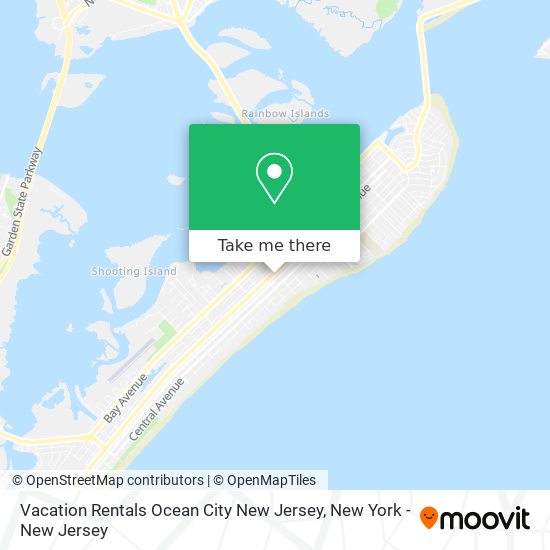 Vacation Rentals Ocean City New Jersey map