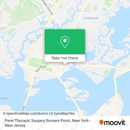 Mapa de Penn Thoracic Surgery Somers Point