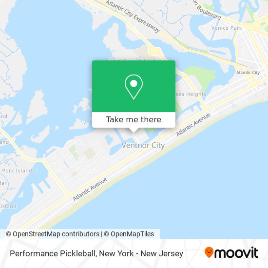 Performance Pickleball map