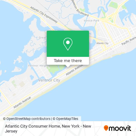 Atlantic City Consumer Home map