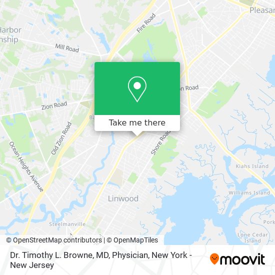 Mapa de Dr. Timothy L. Browne, MD, Physician