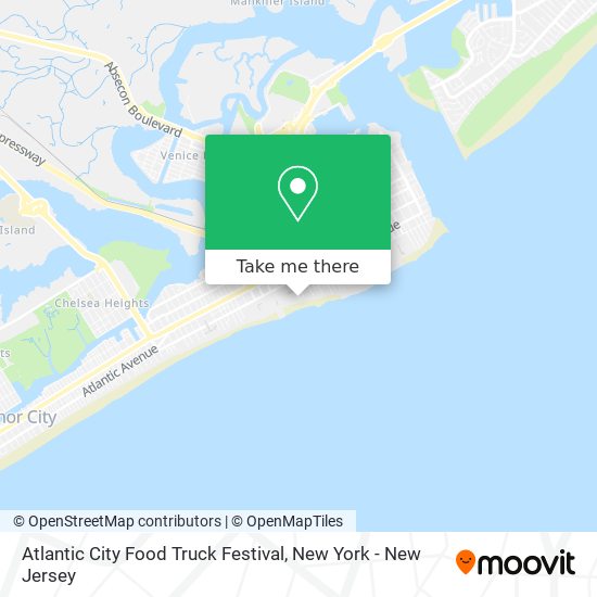 Mapa de Atlantic City Food Truck Festival