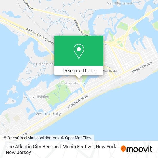 The Atlantic City Beer and Music Festival map