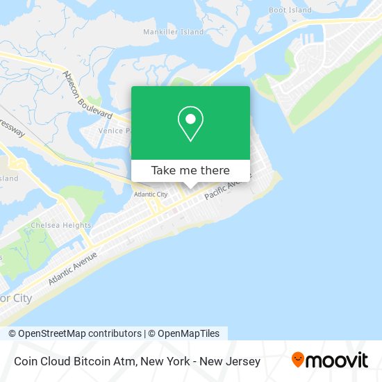 Mapa de Coin Cloud Bitcoin Atm