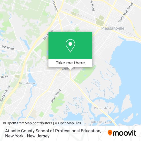 Atlantic County School of Professional Education map