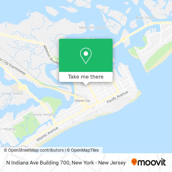 N Indiana Ave Building 700 map