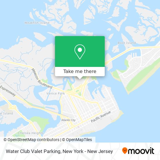 Mapa de Water Club Valet Parking