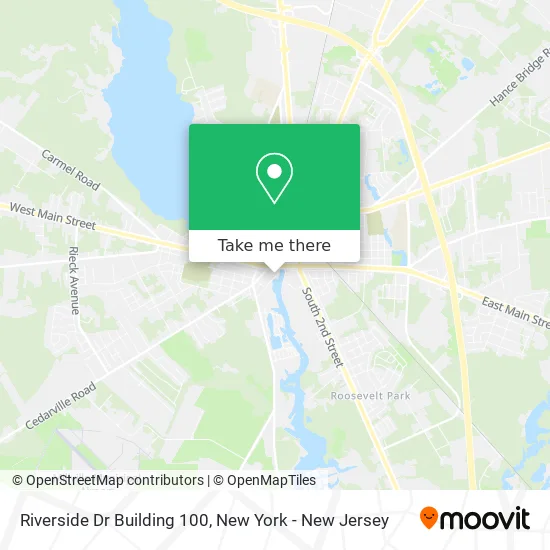 Riverside Dr Building 100 map