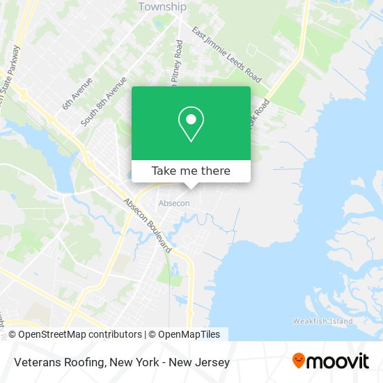 Mapa de Veterans Roofing