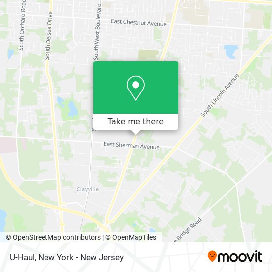 U-Haul map