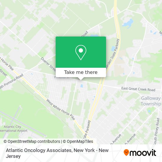 Atlantic Oncology Associates map