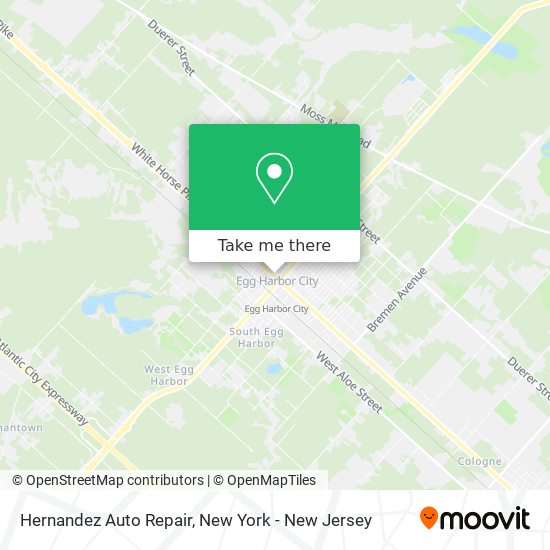 Hernandez Auto Repair map