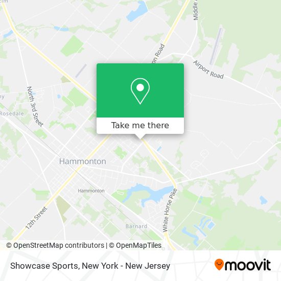 Showcase Sports map