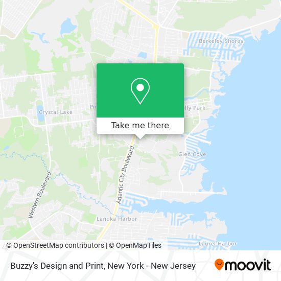 Buzzy's Design and Print map