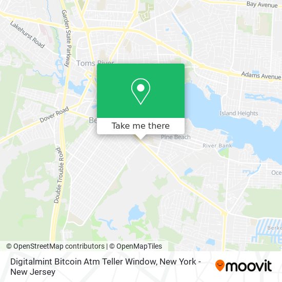 Mapa de Digitalmint Bitcoin Atm Teller Window