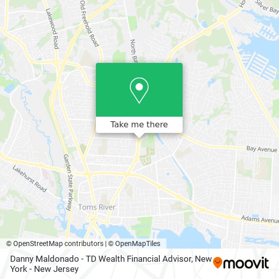 Mapa de Danny Maldonado - TD Wealth Financial Advisor