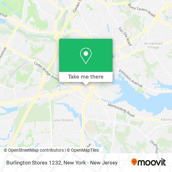 Burlington Stores 1232 map