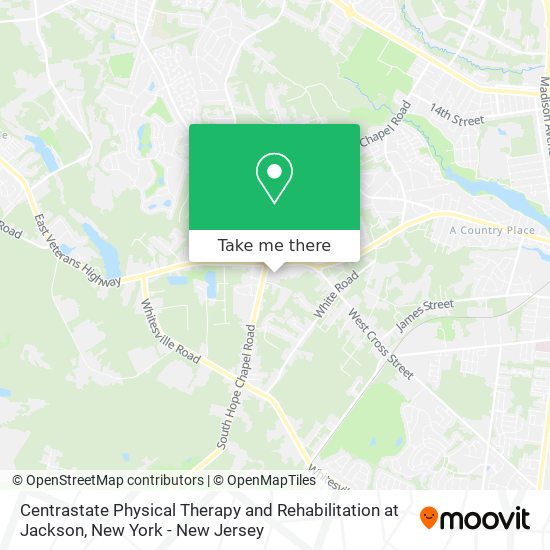 Centrastate Physical Therapy and Rehabilitation at Jackson map