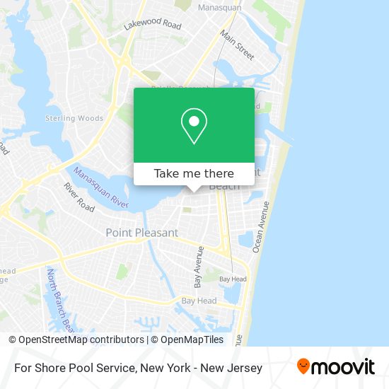 For Shore Pool Service map