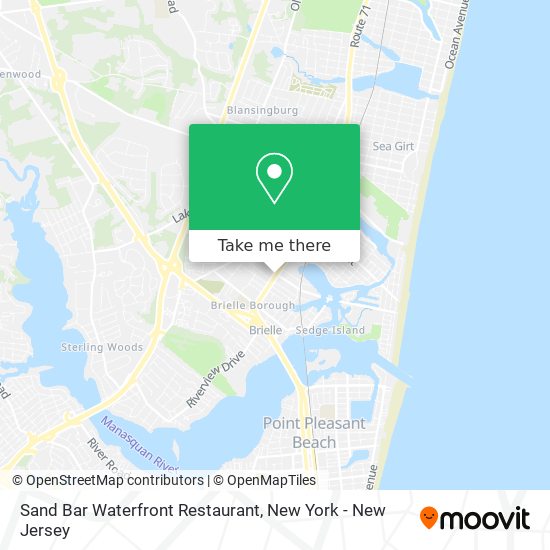 Sand Bar Waterfront Restaurant map