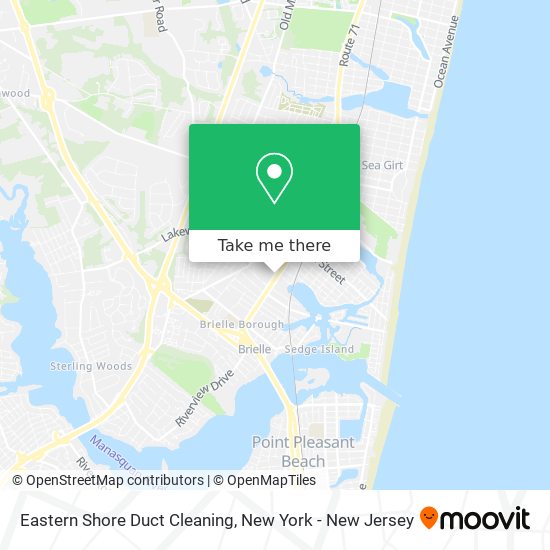 Eastern Shore Duct Cleaning map