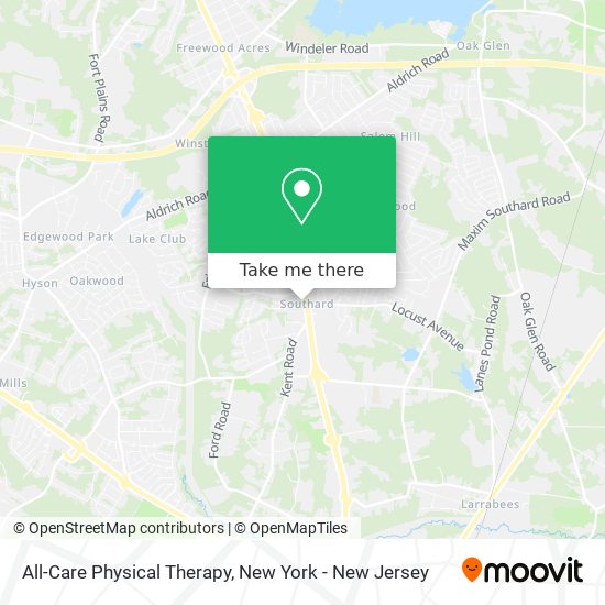 Mapa de All-Care Physical Therapy