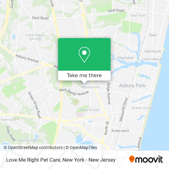 Love Me Right Pet Care map