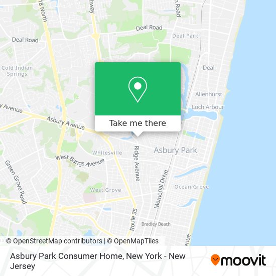 Asbury Park Consumer Home map