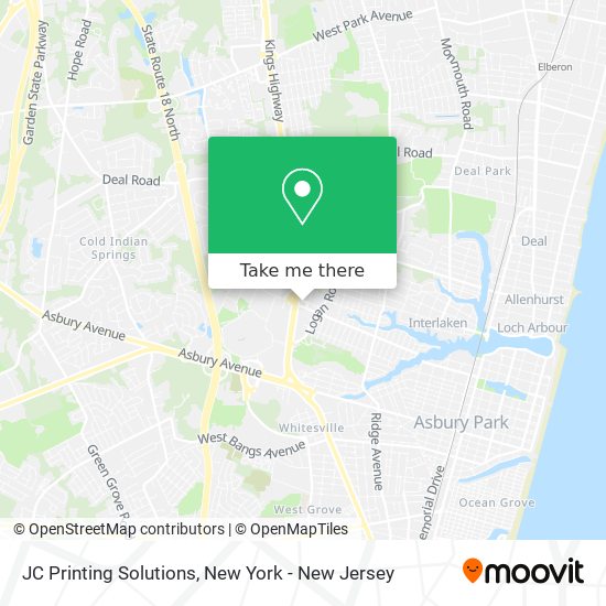 JC Printing Solutions map