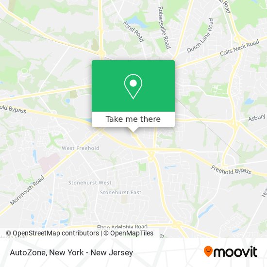 AutoZone map