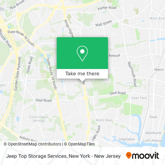 Jeep Top Storage Services map