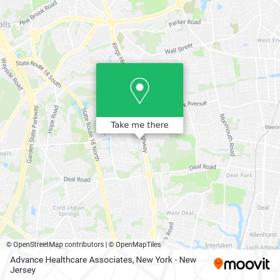 Mapa de Advance Healthcare Associates