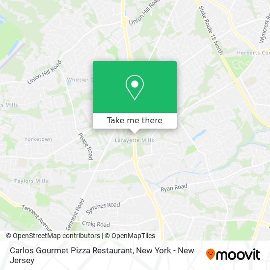 Carlos Gourmet Pizza Restaurant map