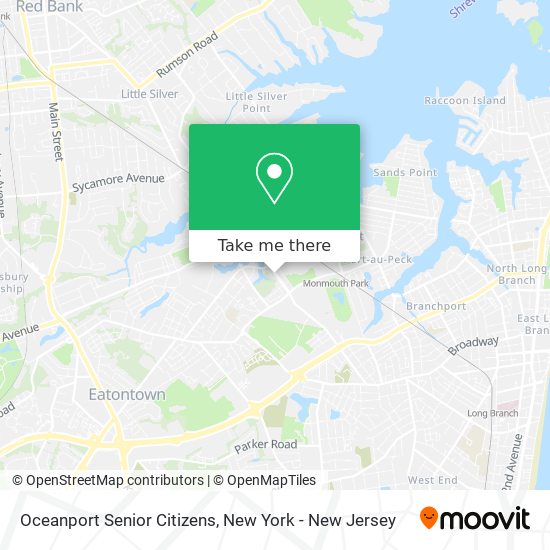 Oceanport Senior Citizens map