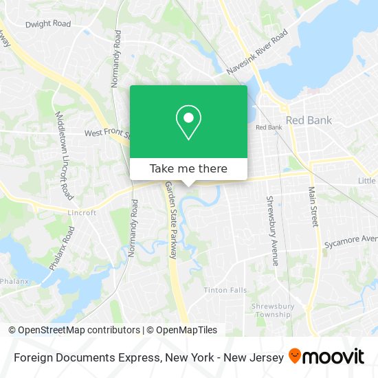 Foreign Documents Express map