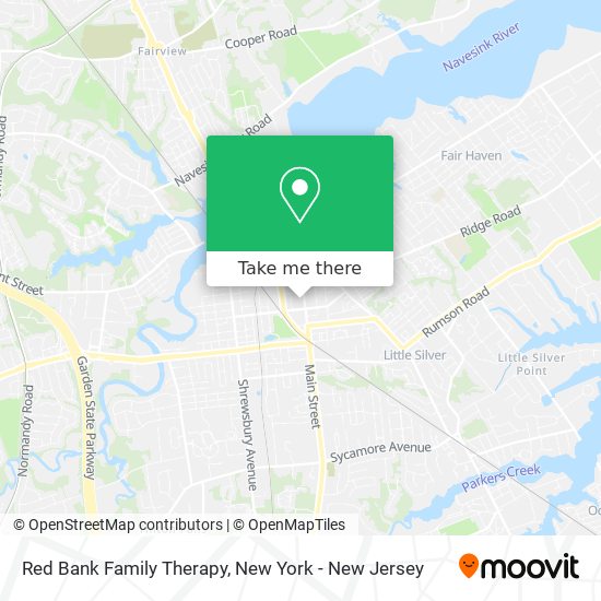 Red Bank Family Therapy map