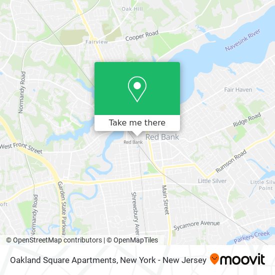 Mapa de Oakland Square Apartments