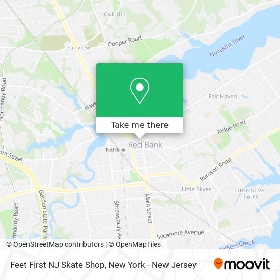 Feet First NJ Skate Shop map