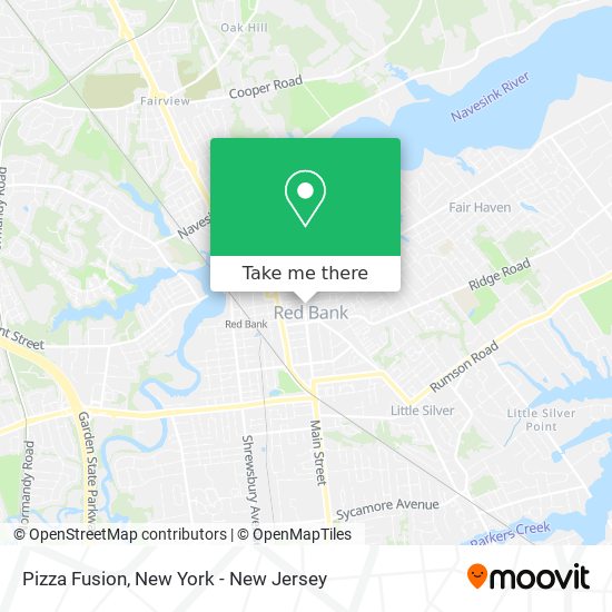 Mapa de Pizza Fusion