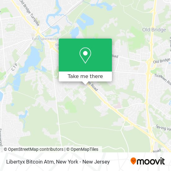 Mapa de Libertyx Bitcoin Atm