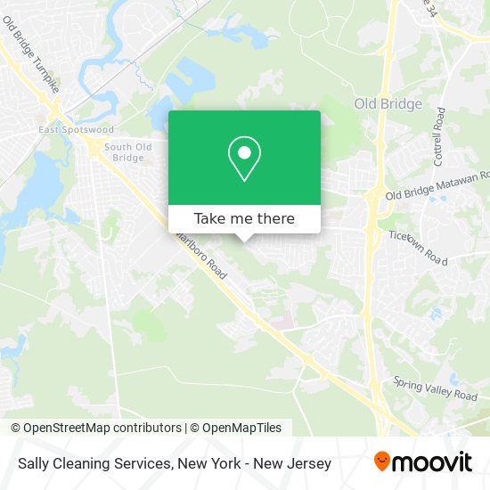 Mapa de Sally Cleaning Services