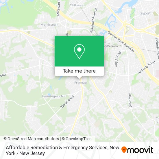 Mapa de Affordable Remediation & Emergency Services