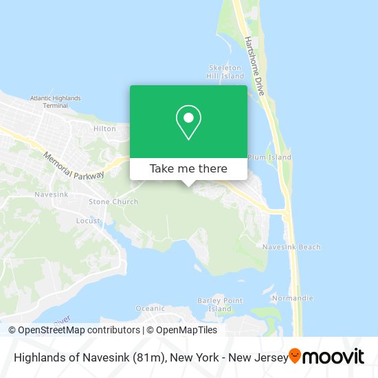 Highlands of Navesink (81m) map