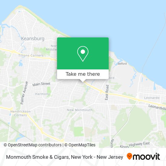 Mapa de Monmouth Smoke & Cigars