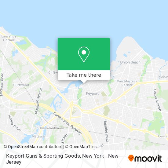 Mapa de Keyport Guns & Sporting Goods