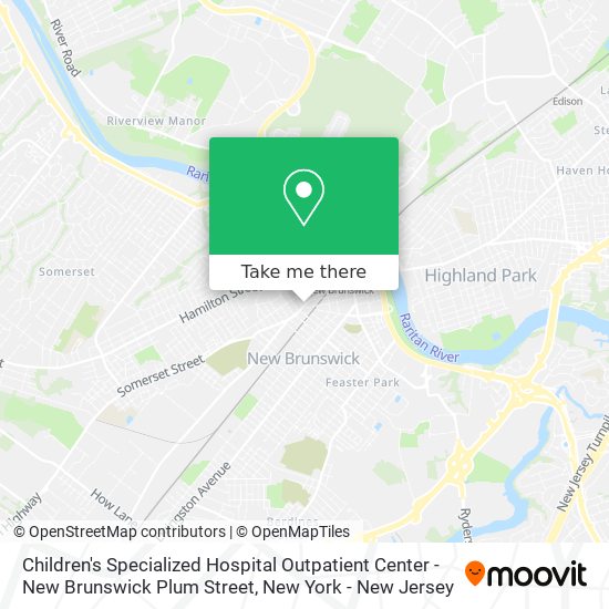 Mapa de Children's Specialized Hospital Outpatient Center - New Brunswick Plum Street