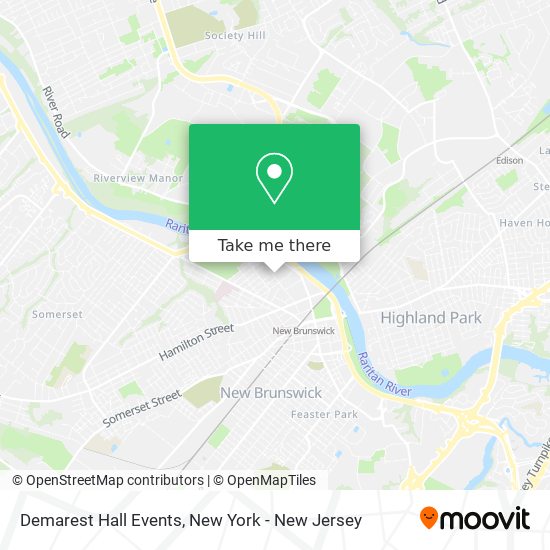 Demarest Hall Events map