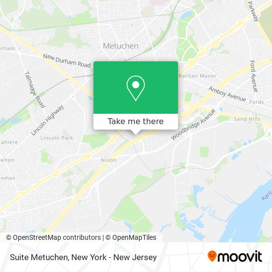 Mapa de Suite Metuchen