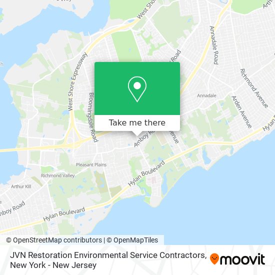 JVN Restoration Environmental Service Contractors map